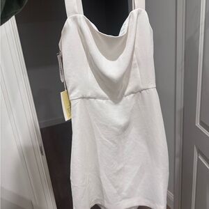 Wilfred Birch Tie-Back Mini Dress